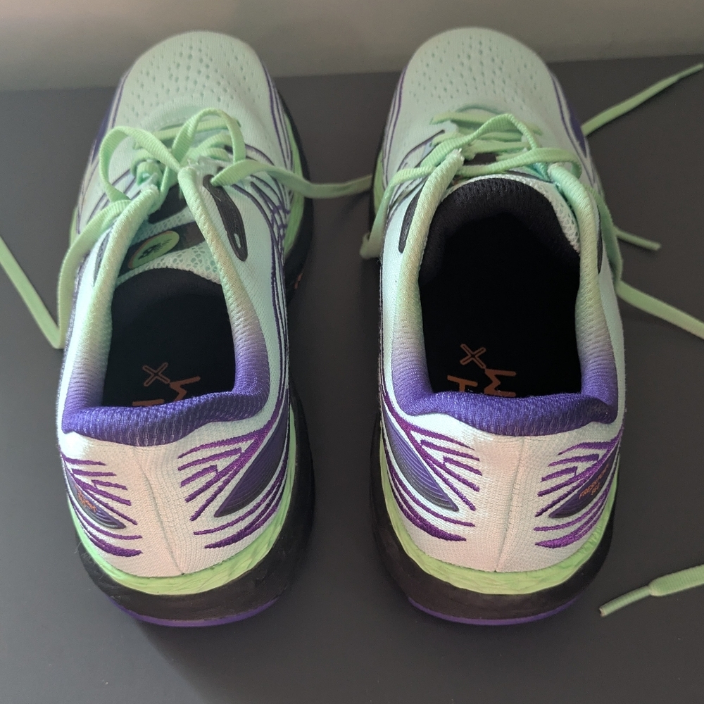 New Balance Fresh Foam X 860v12 Green Purple Running Shoes Women’s 10.5 W860J12 - Picture 3 of 10